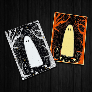 Ghost In The Woods A5 Print
